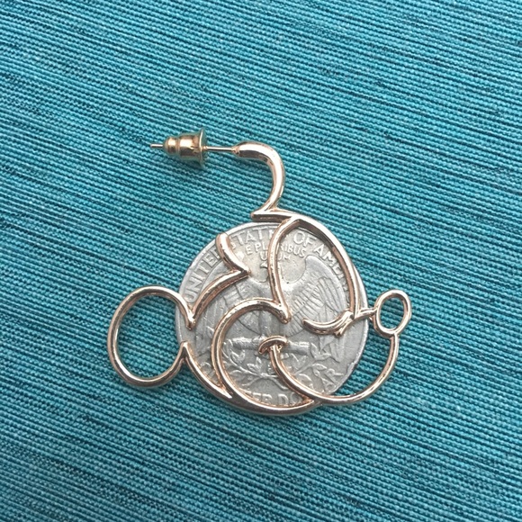 (P3) Gold Mickey Earrings - Picture 4 of 4